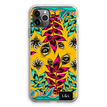 Abstract Botanical Leopard Print Eco Phone Case